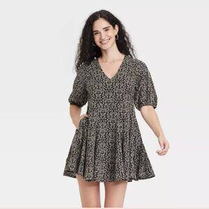 NWT Bell Elbow Sleeve Mini A-Line Dress by Universal Thread